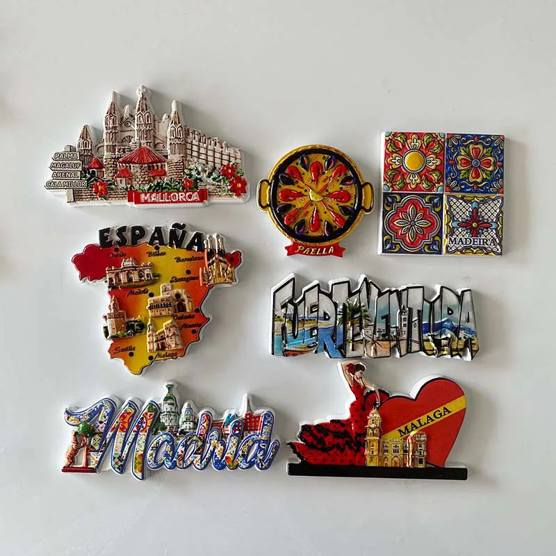 

Barcelona, Spain, Sagrada Familia, Madrid, World Fridge Magnet, Batlro, European Travel Souvenir