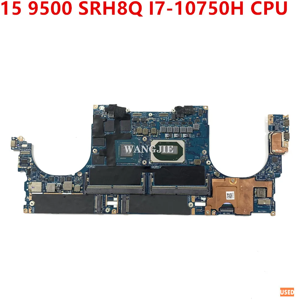 

CN-0RHXRG 0RHXRG RHXRG For DELL XPS 15 9500 Laptop Motherboard LA-J191P With SRH8Q I7-10750H CPU 100% Working