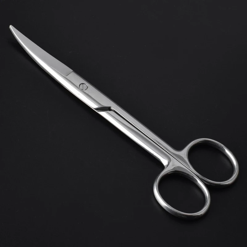 Dental Crown Scissors Medical Surgical Scissor Ligature Wire Cutting Instrument Tool Stainless Steel Straight Curved Head 12.5CM