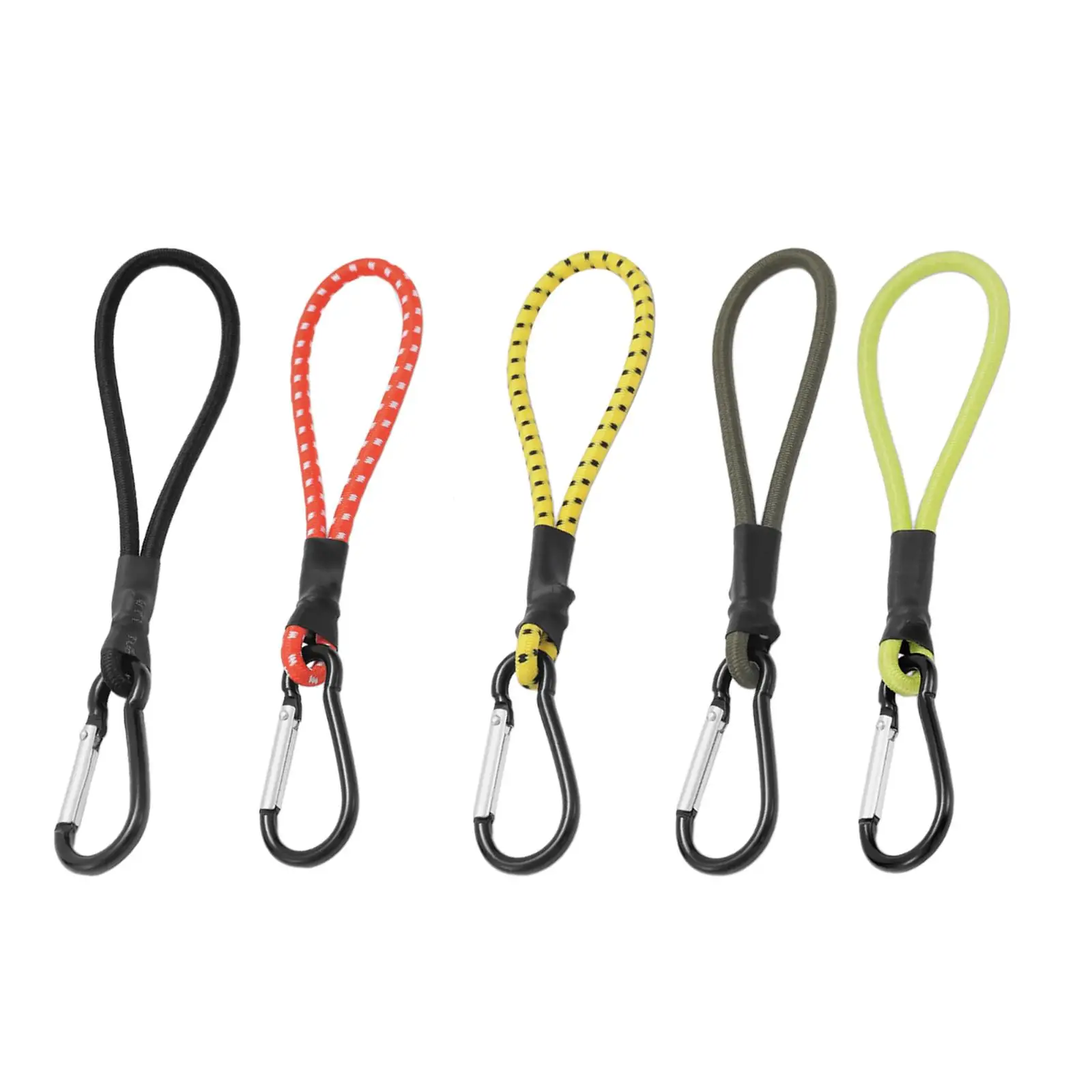 Carabiner Bungee Cord for Camping, Elastic Rope Hook for Outdoor Use