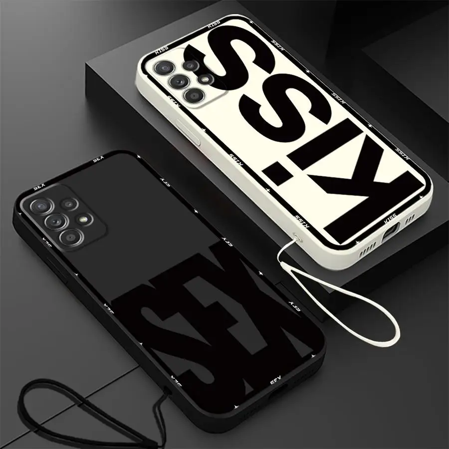 الحروف الإنجليزية قبلة والجنس الحال بالنسبة لسامسونج غالاكسي A22 A52 A24 A15 A35 A34 A16 A36 A26 A13 A14 A51 A11 A12 غطاء ناعم #6