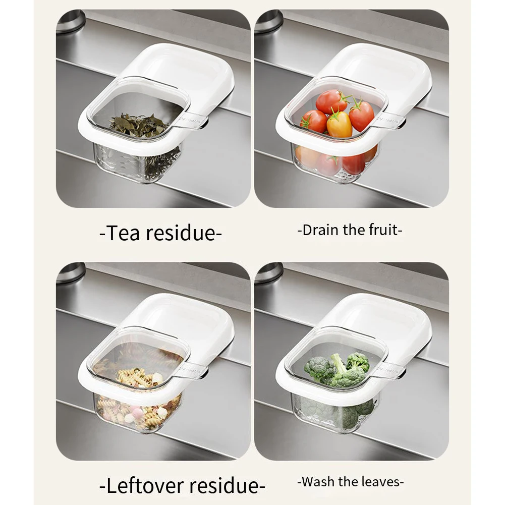 1PC Kitchen Sink Strainer Block Food Waste & Prevent Clogs  Hanging Waste Drain Filter Basket Fruit Vegetable Drainer Clean Rack