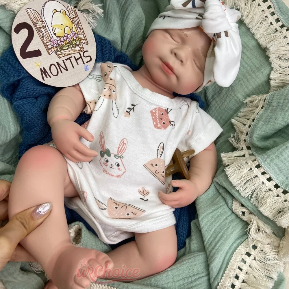 50cm Comfortable to Hold Silicone Reborn Doll True-to-Life Features Fine Contours Model for Education and Teaching Display