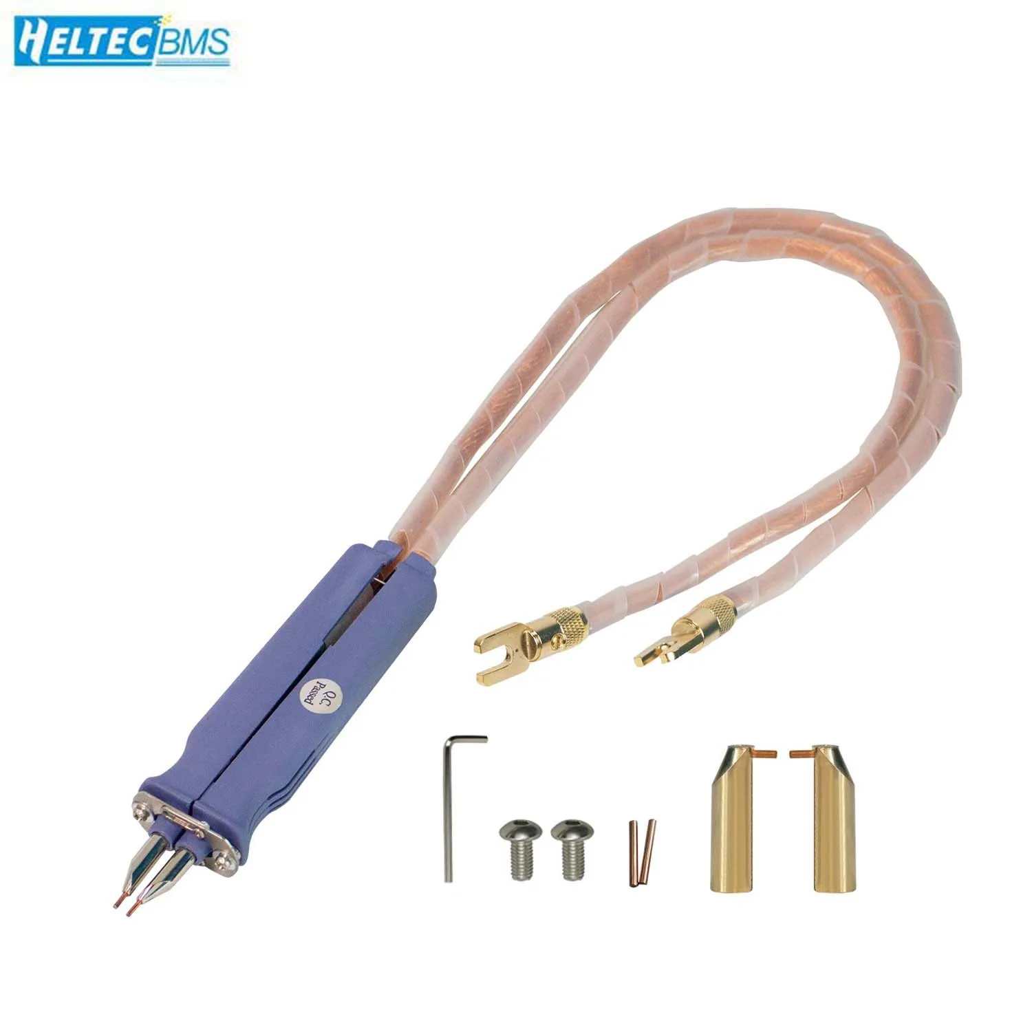 

Handheld mobile spot welding pen for lithium batteries 18650, welding hardware, 16 square thick copper wire flat welding butt