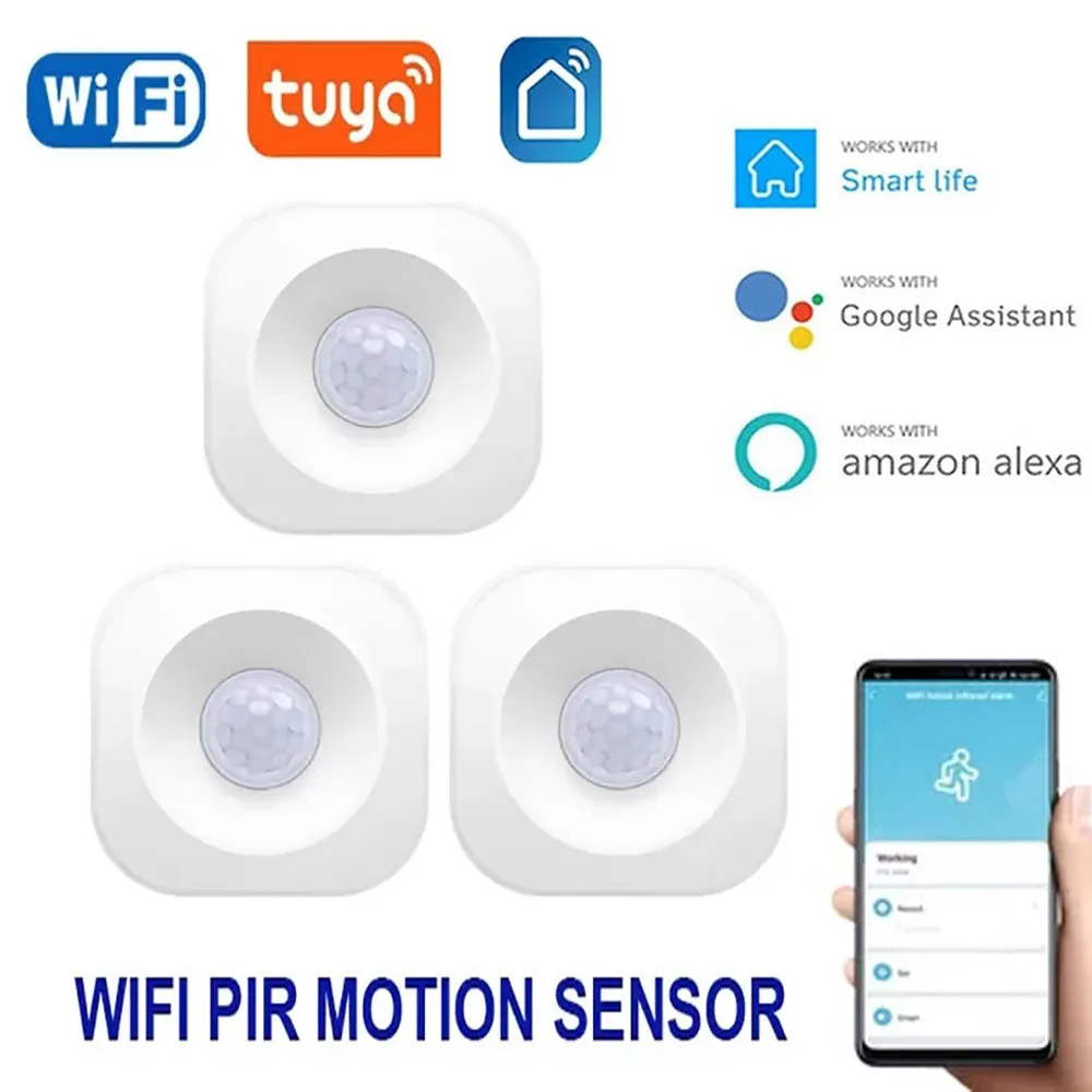 Tuya WiFi Light + PIR Motion Sensor Smart Home Infrared Passive Detector Smart Life App Support Alexa Google Home