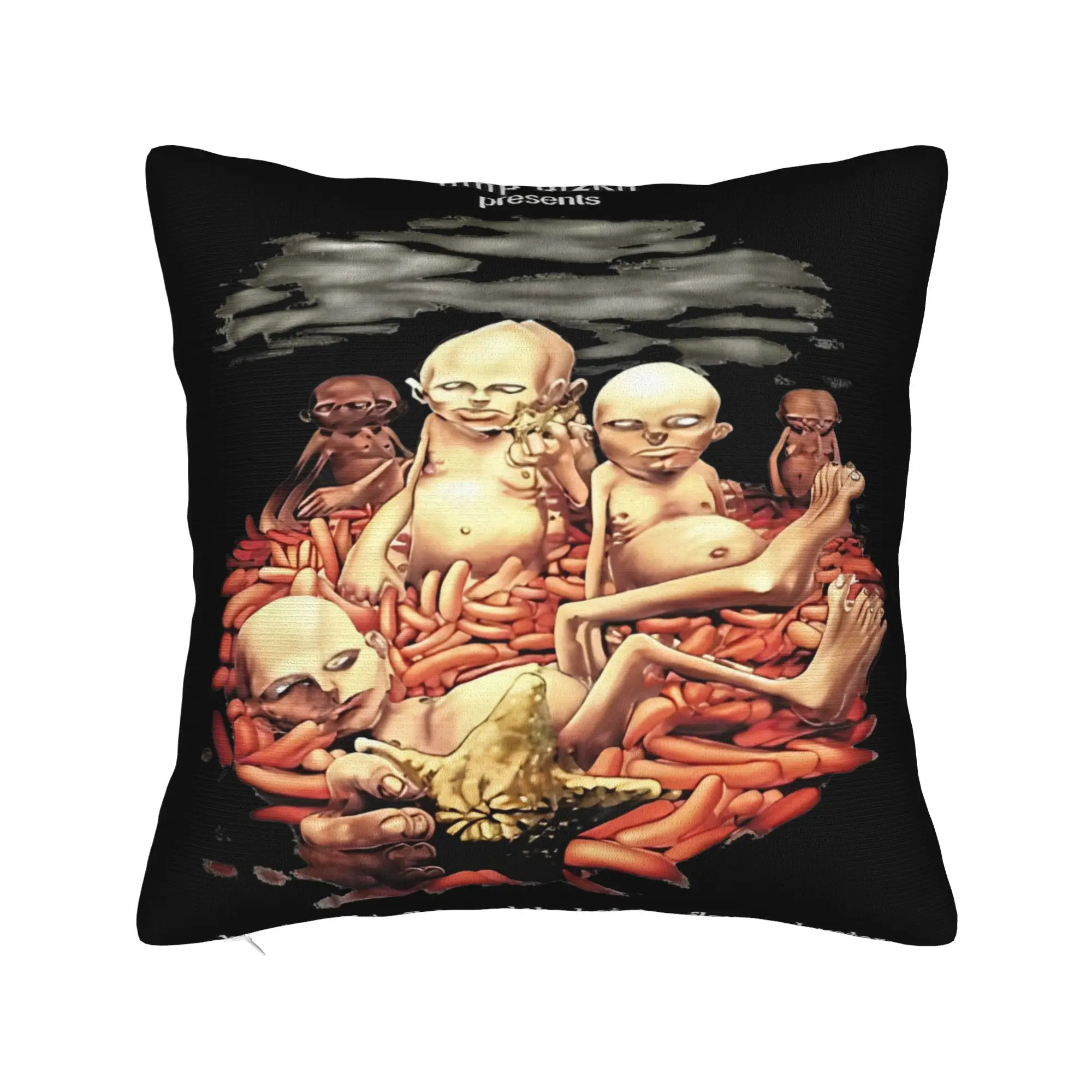 Rap Limp Bizkit Band Square Pillow Cases Rock Cushion Cover Custom Zipper Decor Throw Pillow Case Cover for Seat 40x40cm