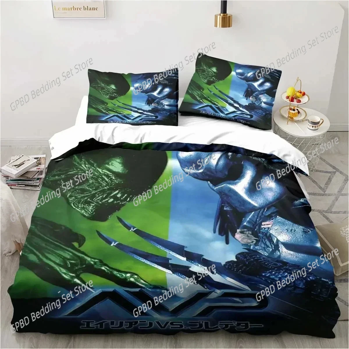 

Alien Vs. Predator Predator Movie Bedding Set Bedroom Soft Modern Bedspreads Comefortable Duvet Cover Quilt Cover And Pillowcase
