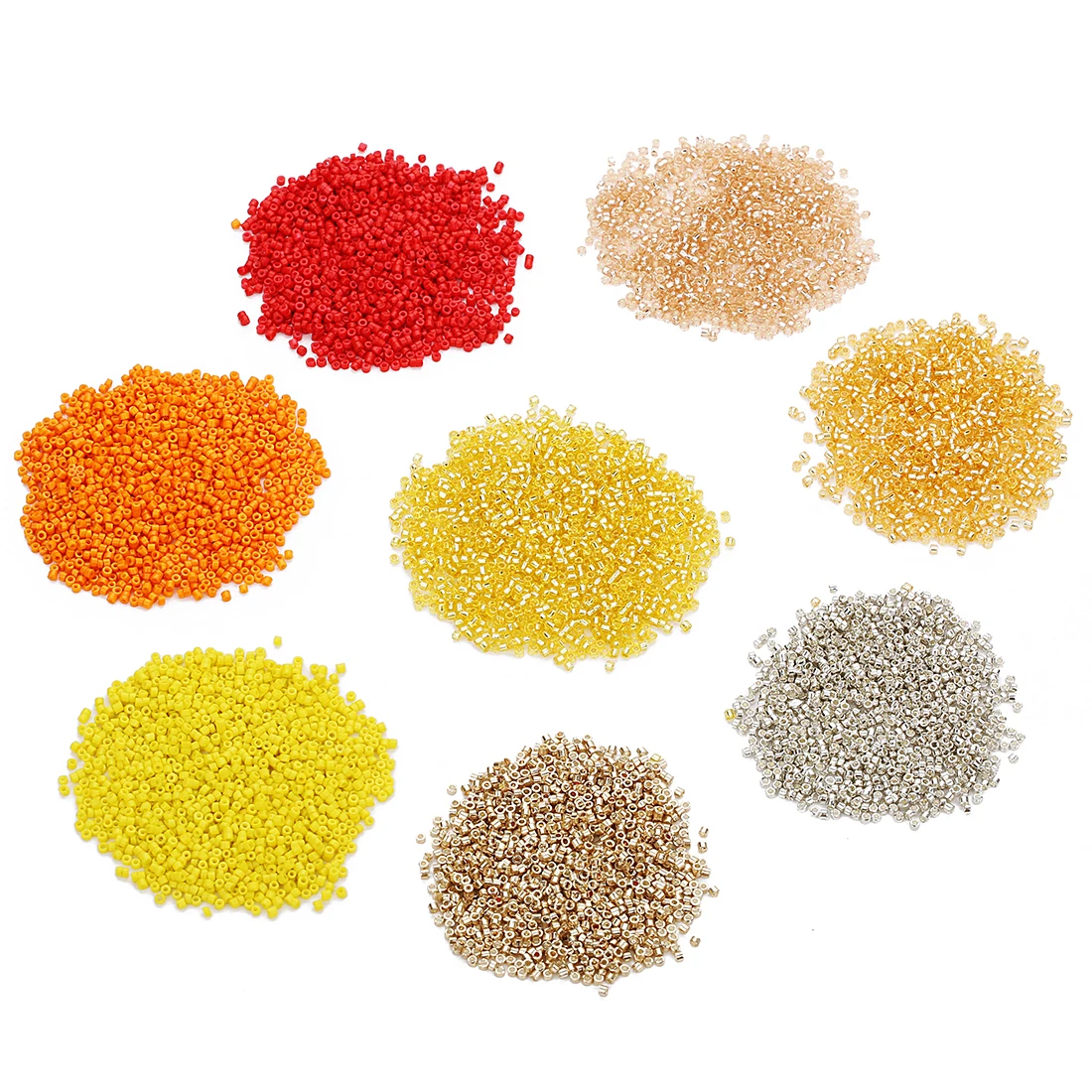 

20g/pack Hole Size 0.7mm Glass Rice Beads Charm Round Hole Bead Solid bead Diy Jewelry Clothes Decoration Accessories