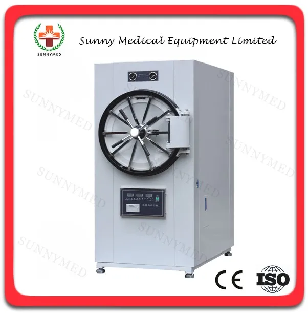 SY-T022  150L/200L Hospital glass bottle clothing autoclave price Horizontal Pressure Steam Sterilizer instrument