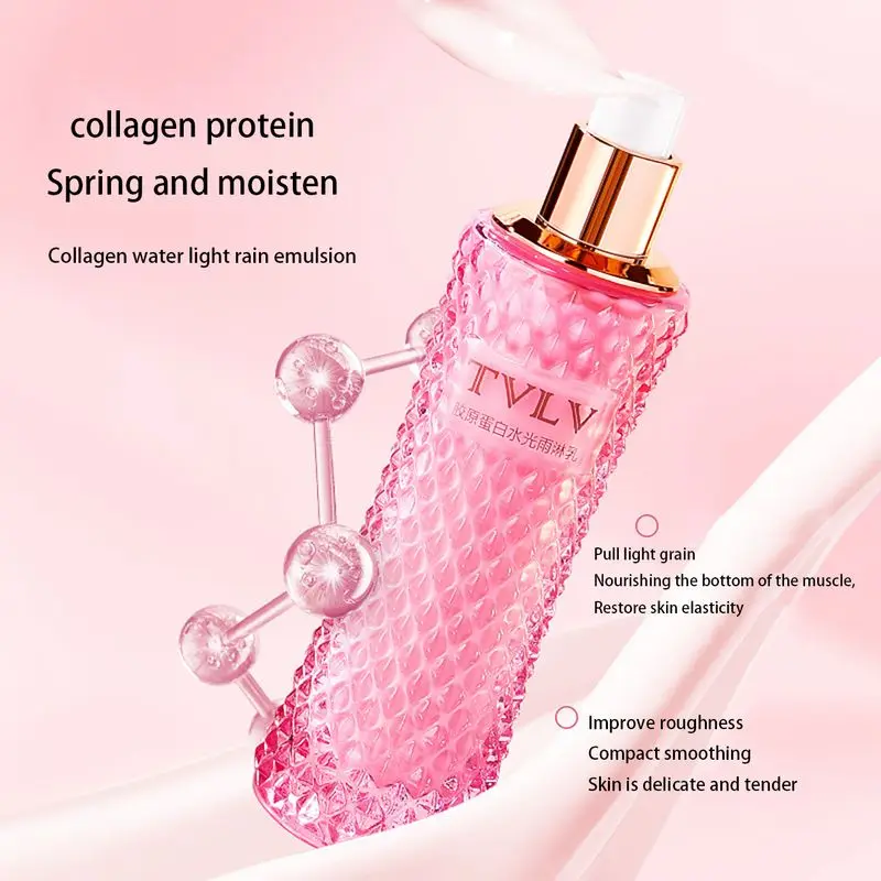 Collagen Wiredrawing Brighten Lotion Facial Skin Care Lifting Firming Moisturizing Repair Damaged Dark Yellow Dull Skin