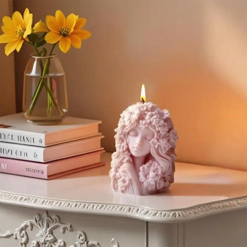 

Силиконовая форма для свечей Dreaming Flower Girl для ароматерапии, изготовления поделок своими руками C7AC