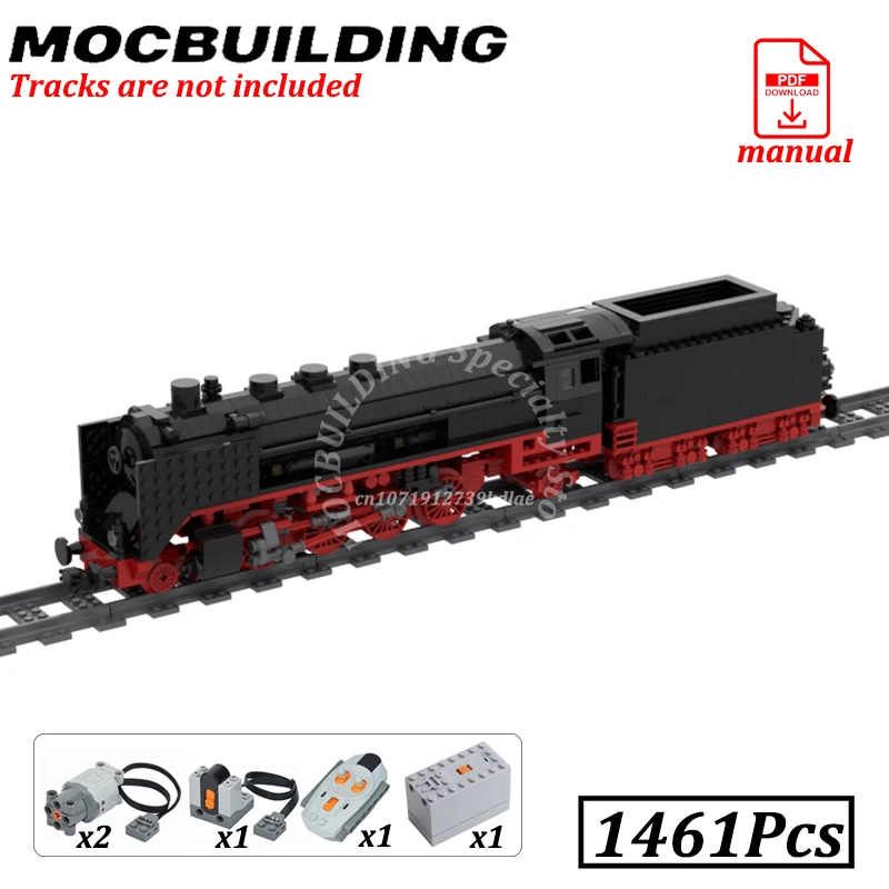 

Радиоуправляемый локомотив с нежными блоками, набор дистанционного моторизованного поезда, кирпичи, городская железная дорога, MOC, строительные игрушки класса BR, подарки