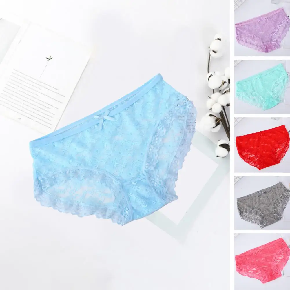 Stylish Ladies Panties Comfortable Mid Waist Quick Drying Women Underwear Womenswear