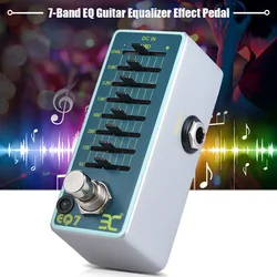 ENO EX EQ7 Guitar Equalizer Effect Pedal 7-Band EQ Full Metal Shell True Bypass Comes with Small Pouch for Convenient Storage