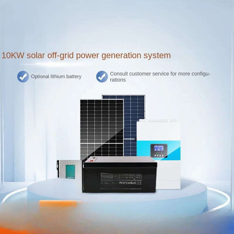 10KW Photovoltaic Energy Storage System Solar Power Generation Energy Storage and off-Grid All-in-One Battery Power Station