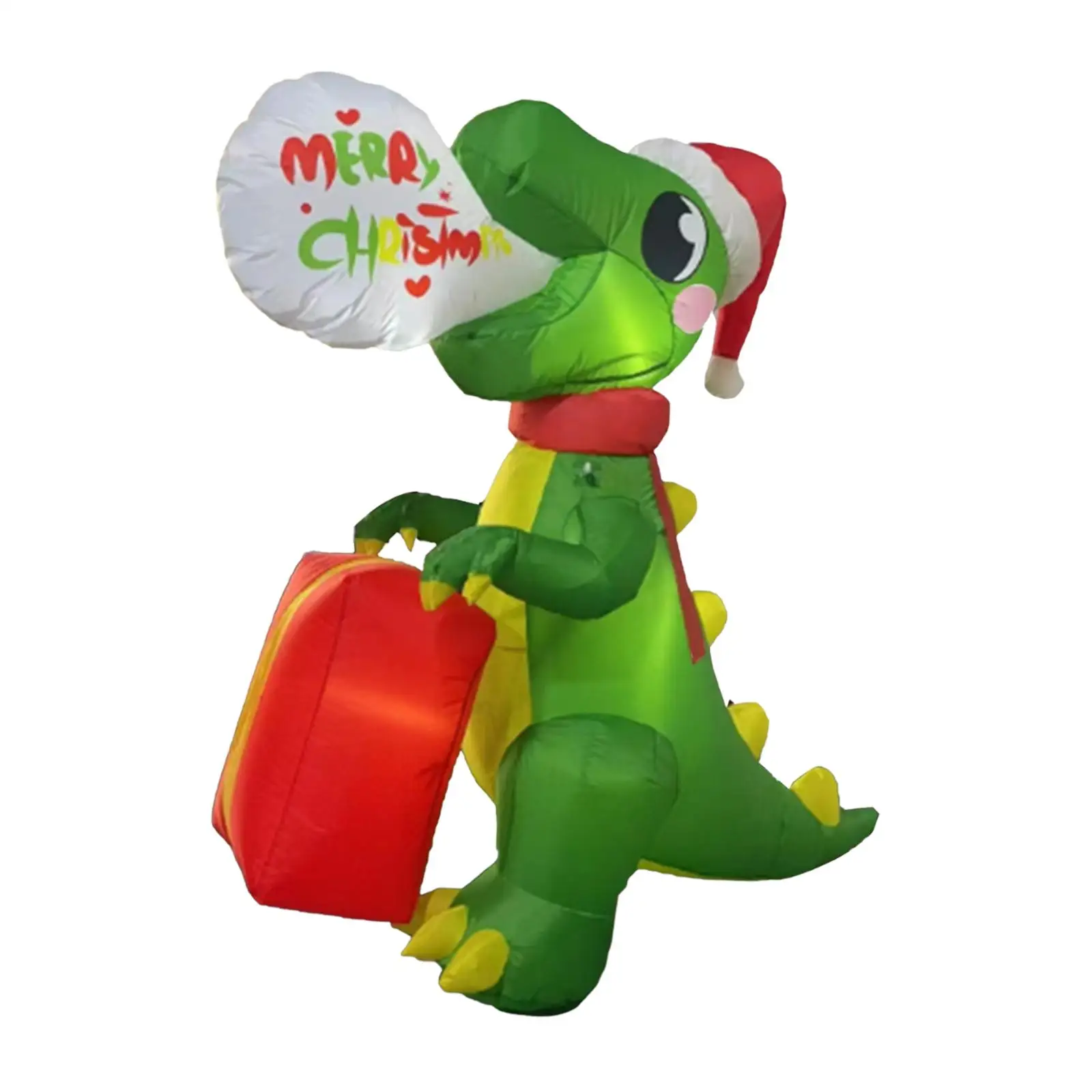 Christmas Inflatable Decoration Decorative Figure Adorable Outdoor Blow up Animal Build in Light for Winter Lawn Holiday Party