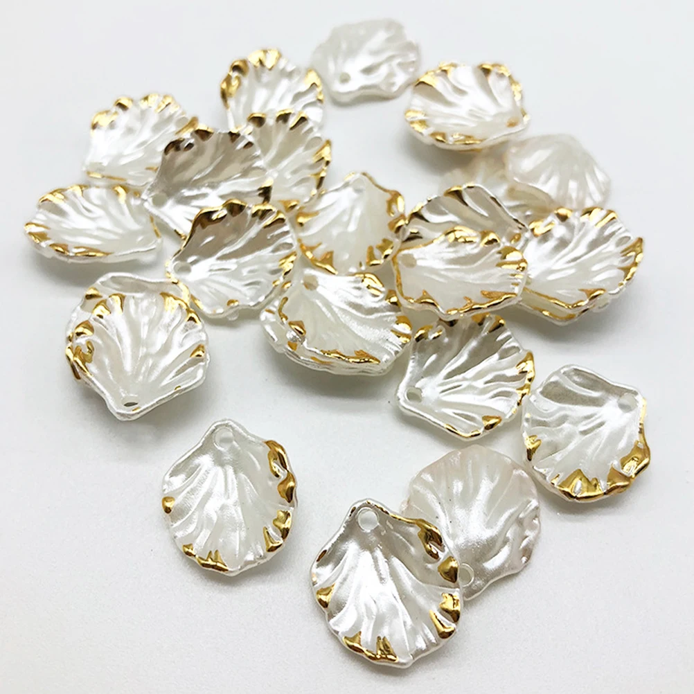 

100Pcs Floral Flower Petal Charms Delicate DIY Supplies for Jewelry Making Bracelets Earrings Necklaces Flower Petal Charm