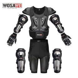 WOSAWE Men's Motorcycle Armor Jacket Motorcycle Body Armor Shirt Jacket Motocross Back Shoulder Protector Gear Riding protectors