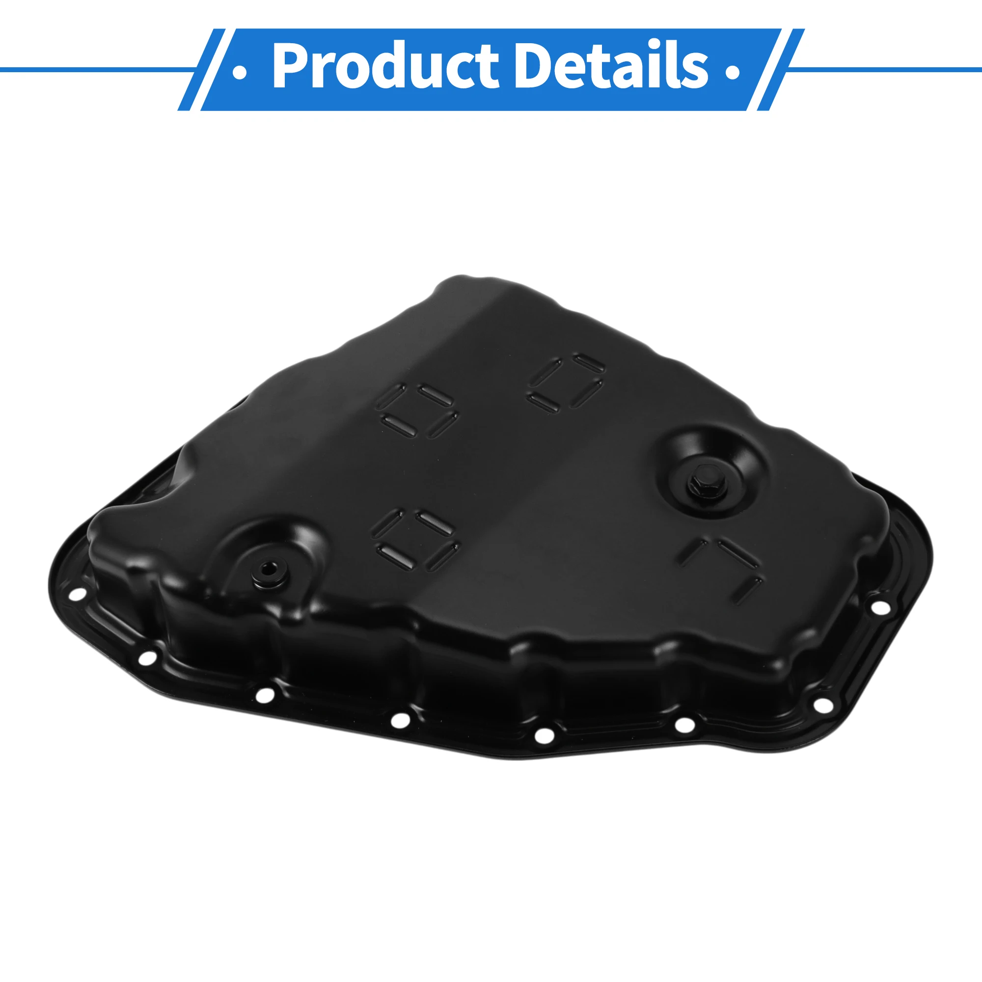 

UXCELL No 351060D010 Масляный поддон двигателя Масляный поддон поддона трансмиссии для Toyota Vios 2014-2016 Сталь Черный