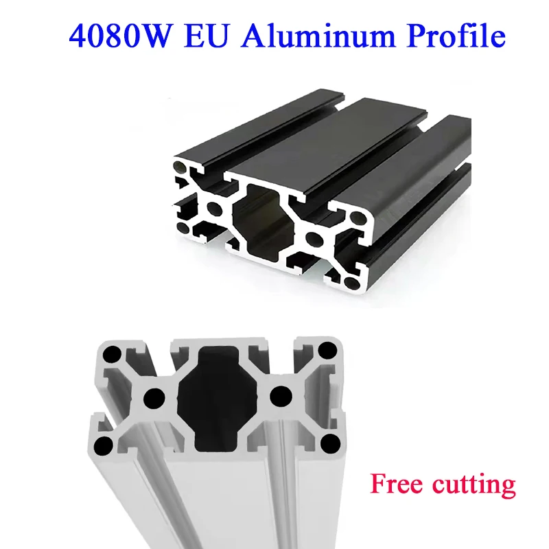 

1PC 4080W Aluminum Profile European Standard Extrusion Frame 4080W Heavy line Linear Rail 3mm Wall Thicknes Industrial Workbench