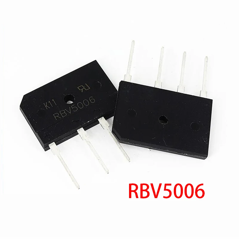 5pcs RBV5006 50A 600V DIP-4