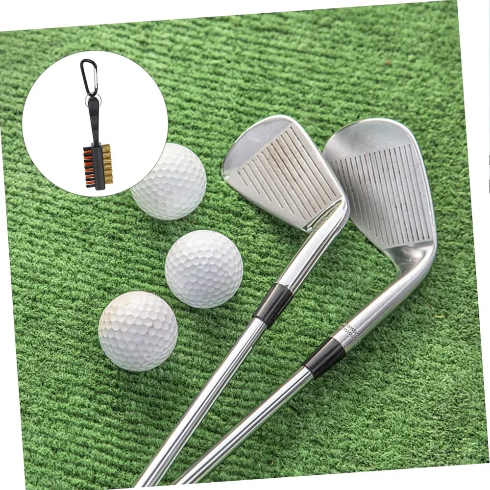 골프 클럽 브러시 그루브 클리너 양면 도구 철 공 신발을위한 휴대용 금속 경량 나일론 액세서리 새로운 선물 ﻿
