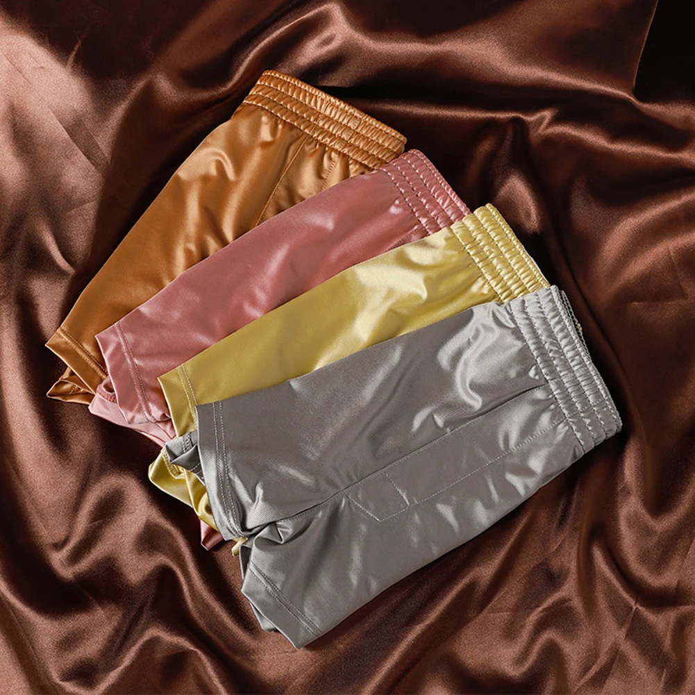 

Коричневые дышащие трусы-боксеры Дышащие трусы-боксеры из ледяного шелка Трусы в классическом стиле Удобные мужские трусы