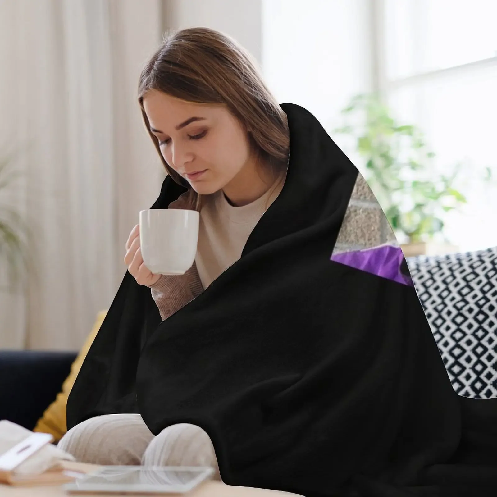 ليل زقزقة رمي بطانية Retros أشعث فروي بطانيات السفر