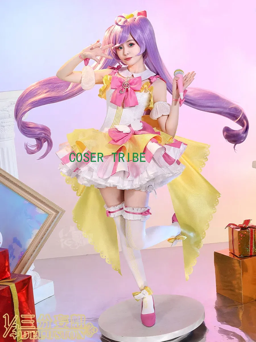 《IN STOCK》Three Point Delusion Pripara Manaka Laala Dress Cosplay Costume Cos Game Anime Party Uniform Hallowen Play Clothes