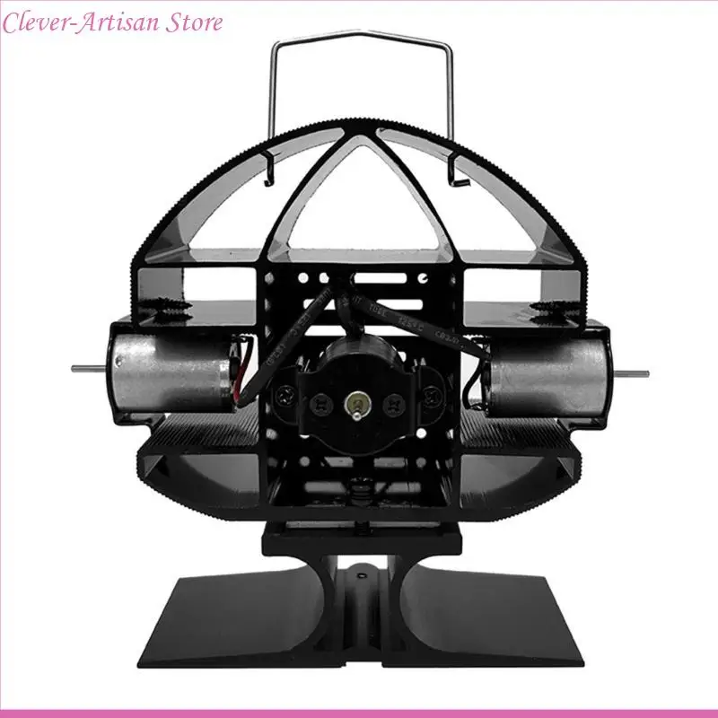 Ventilateur poêle à moteur chaleur E06B ventilateur circulation chaleur pour poêle à bois Aucune batterie requise