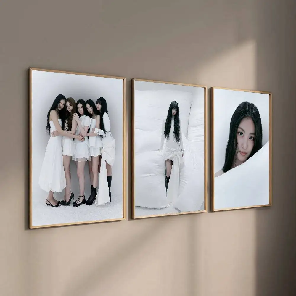 1 قطعة MEOVV Kpop فتاة مجموعة المشارك طباعة لغرفة النوم غرفة المعيشة ديكور المنزل اللوحة جدار الفن HD صورة جدارية #3