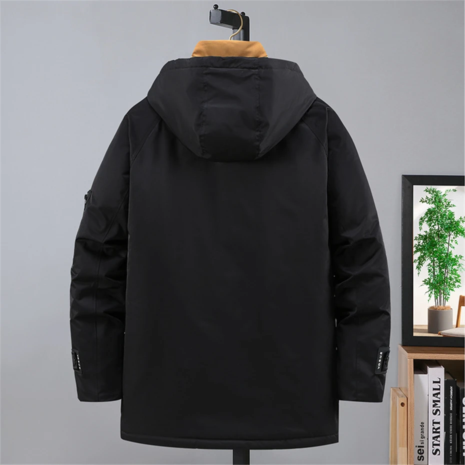 Winter Cargo Parkas Men Warm Thick Jacket Coats Plus Size 10XL Parkas Fashion Casual Winter Jacket Male Big Size 10XL