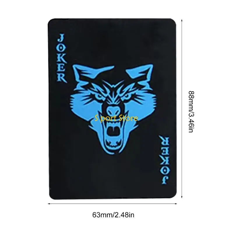 U2JB 54 لعب البطاقات بطاقة البلاستيك لعبة البوكر Deck PVC Card