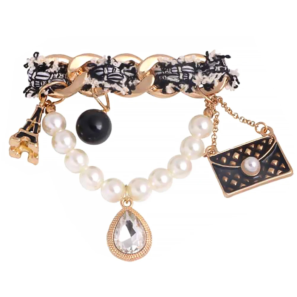 

Pearl Brooch Elegant Decor Breast Pin Pearl Brooch Creative Breast Pin Vintage Corsage Rhinestone Jewelry Accessory