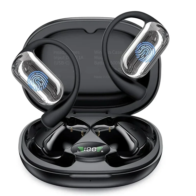 UYUXIO Real Time Ai Translation Wireless Earphone with 144 Languages Translator Earbuds OWS Headphones Ear Buds for Travel