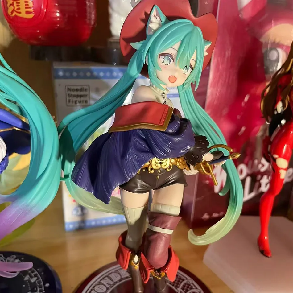 Neue Hatsune Miku Anime-Figur Wunderland PVC-Modell Actionfigur Däumelinchen-Version Desktop-Dekoration, Puppen, Ornamente, Sammlung, Geschenk