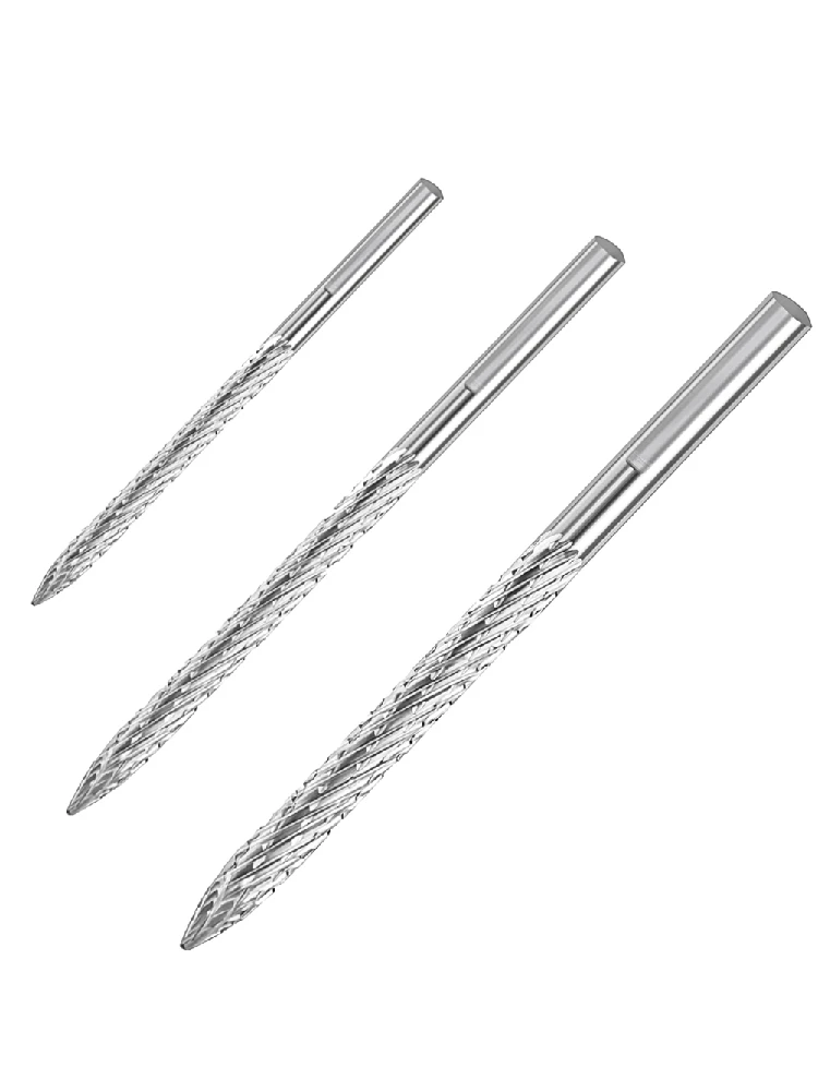 Paquet de 3 embout de pneu multi-tailles réparation de pneus foret à bavure en carbure patchs de pneu coupe-fil alésoir