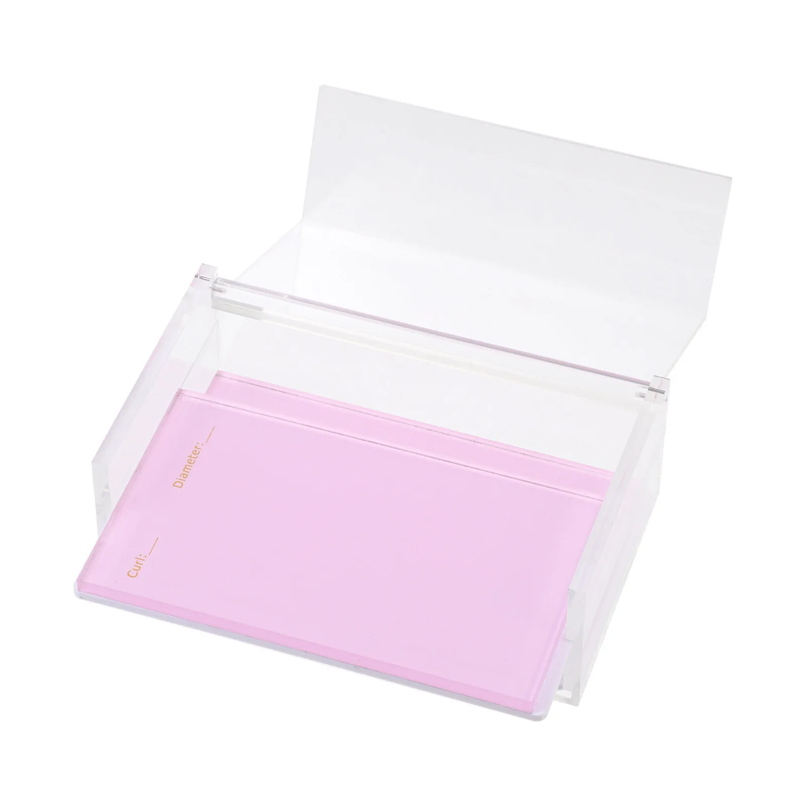 

Acrylic False Eyelash Storage Box Elegant Transparent Lid Design for Easy Viewing Organizing and Protecting Lashes Eyelash Cases