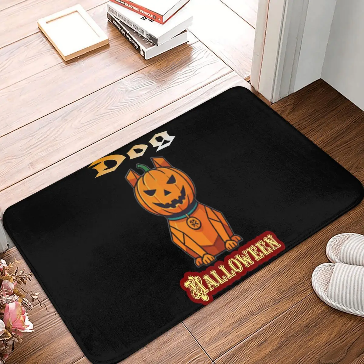 Spooky Dog Halloween Anti-slip Doormat Floor Mat Dust-proo Carpet Rug for Kitchen Entrance Home Bedroom Footpad Mats