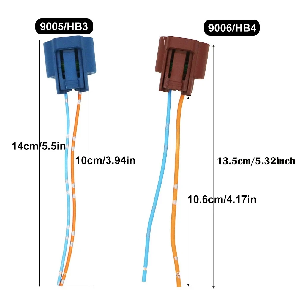 YSY 10pcs Original LED Female Adapter T20 7440 w21w 7443 w21/5w 9005 9006 H7 H1 H11 Wiring Harness Sockets Wire Connector