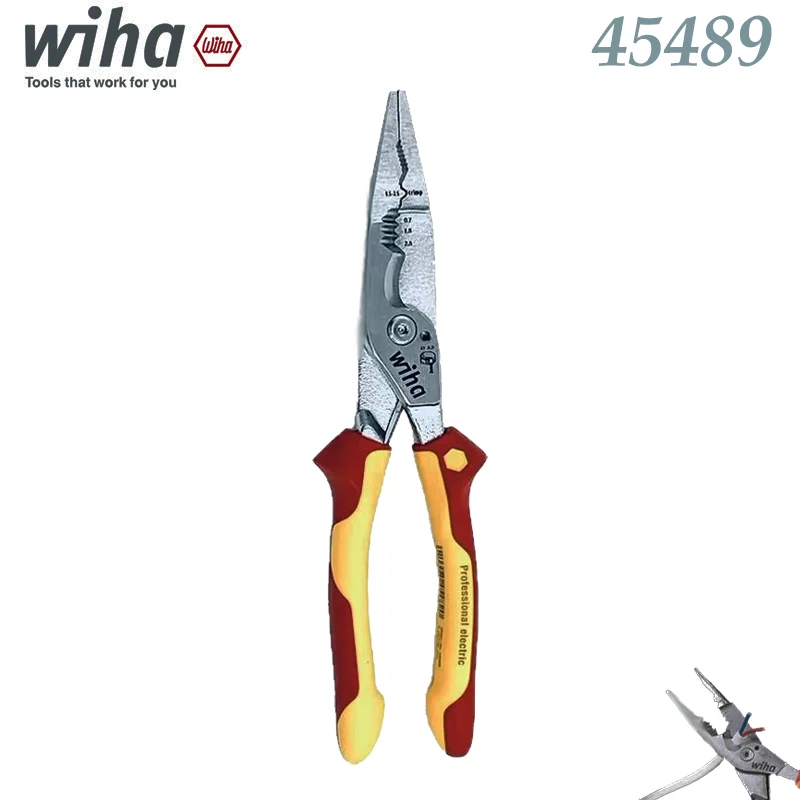 

Многофункциональные длинногубцы Wiha 45489 с эргономичной рукояткой для электромонтажных работ и промышленного ремонта