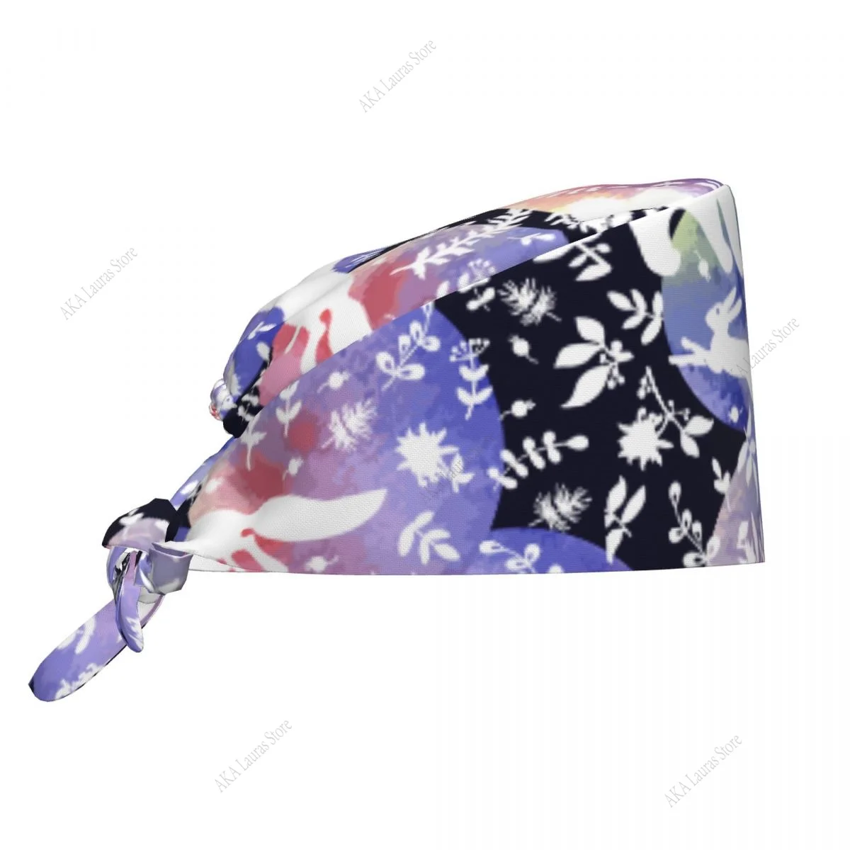 Gros aquarelle fée animaux chapeau nettoyage casquette de travail drôle Salon soins infirmiers casquette mâle chirurgical chapeau gommage casquettes