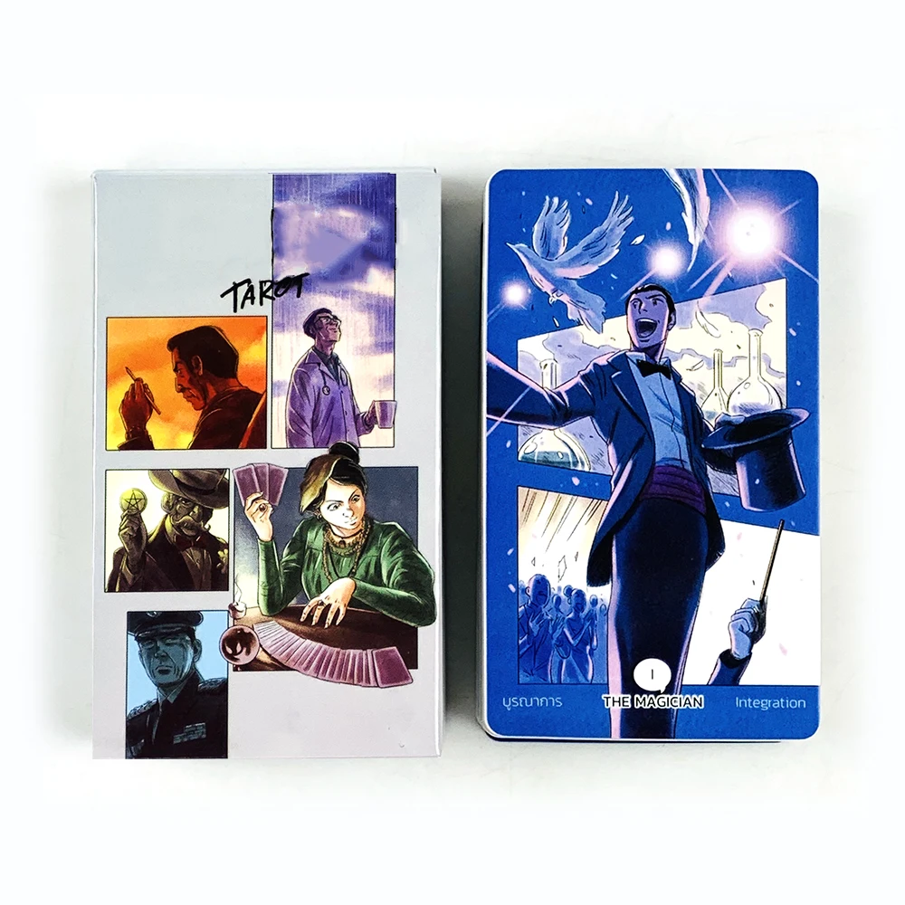 

Новые карты Таро, набор из 78 карт, настольные игры для семейных встреч, идеально подходят для гадания, медитации и духовных практик, а также в качестве подарков.
