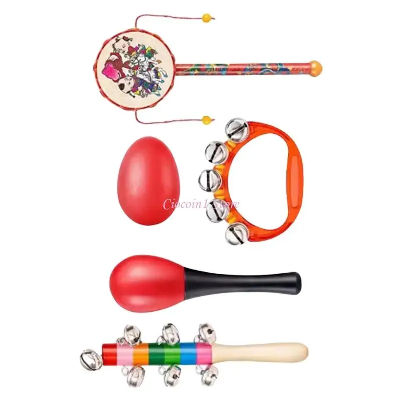 Y1ub Interactive Baby Development Toy Hammer Musical Rattle Percussion Zestaw zabawki