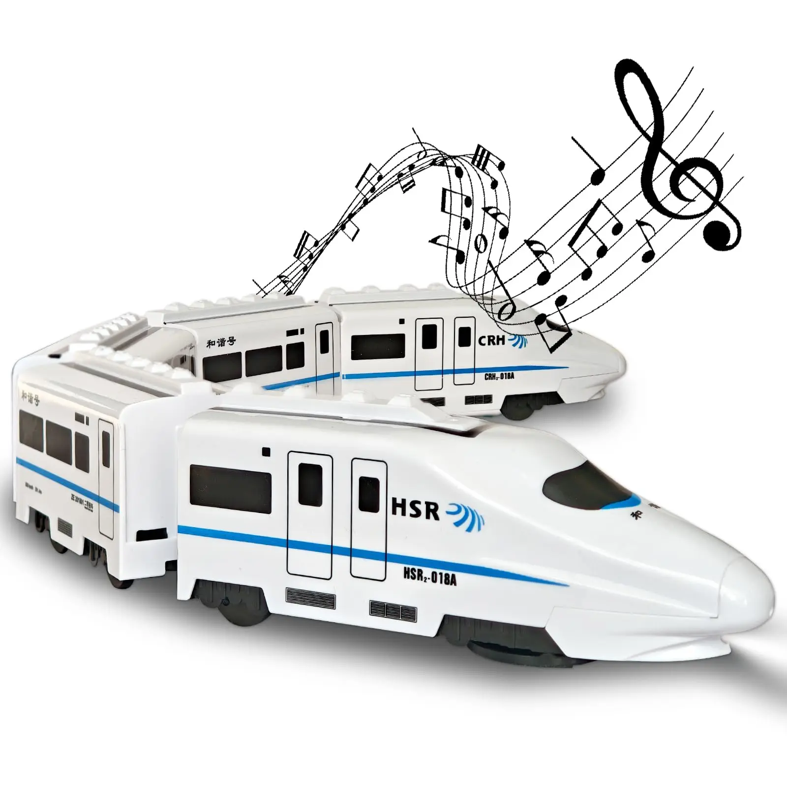 

Детский набор для самостоятельной сборки высокоскоростного поезда, электрическая модель железной дороги со звуком и светом, развивающая головоломка-трек, подарок на день рождения или Рождество для мальчиков и девочек