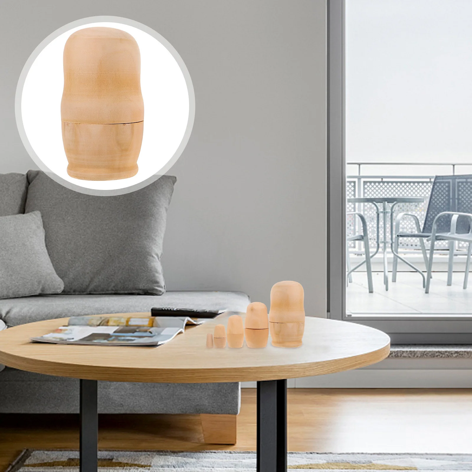 2 комплекта, русская матрешка, деревянная наборы «сделай сам», неокрашенная пятислойная матрешка для детей, подарки, домашний офис, матрешка «сделай сам»