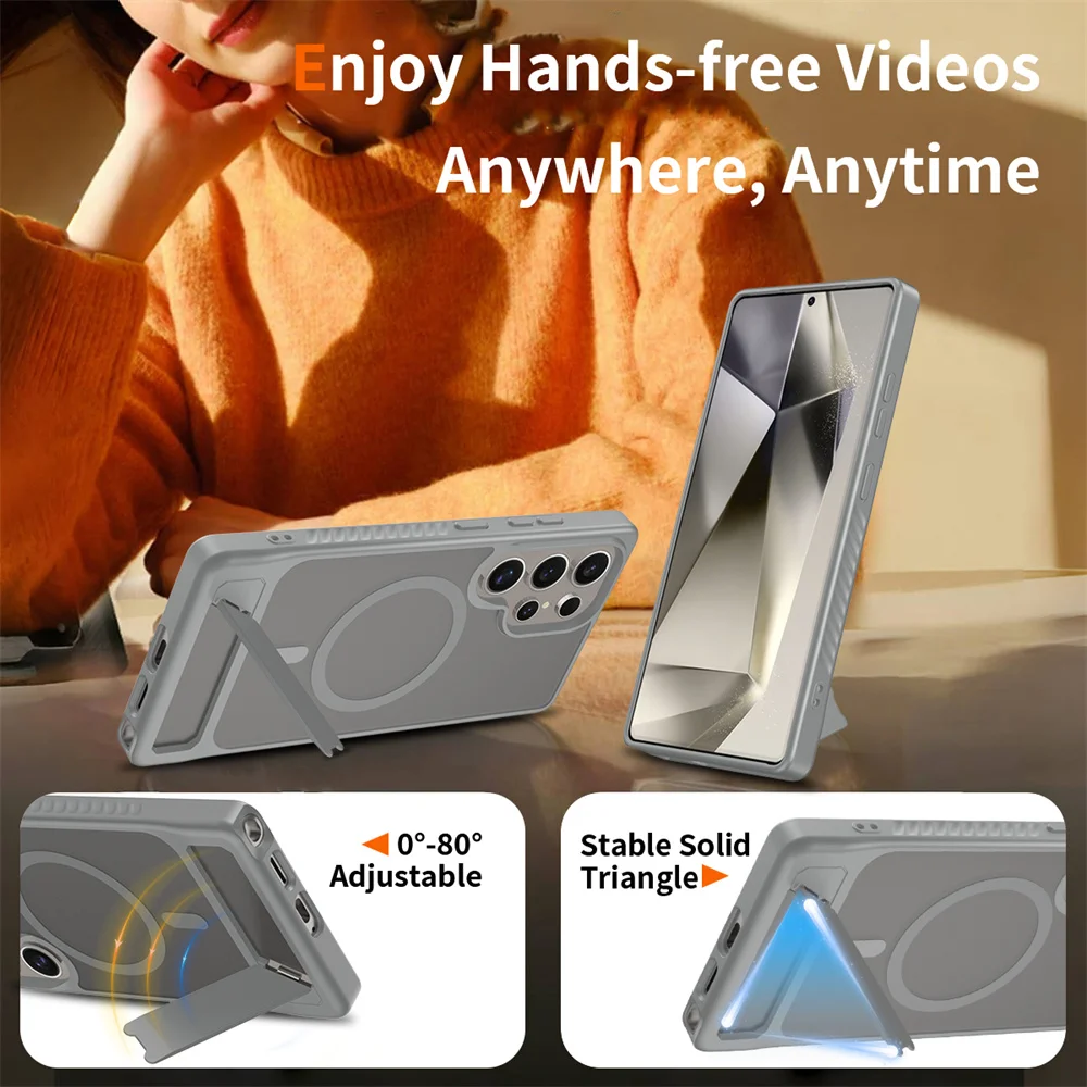 Case For Samsung Galaxy S25 Edge S25 S24 Ultra S23 Phone Case Galaxy S24 Cover For Galaxy S24 Plus Phone Cover wireless charging - náhled 3