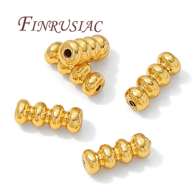 

разделители со стразами/18-каратное позолоченное трубчатое бусины для изготовления браслетов, разделители для бусин, ожерелья, разделительные бусины, ювелирные аксессуары «сделай сам»