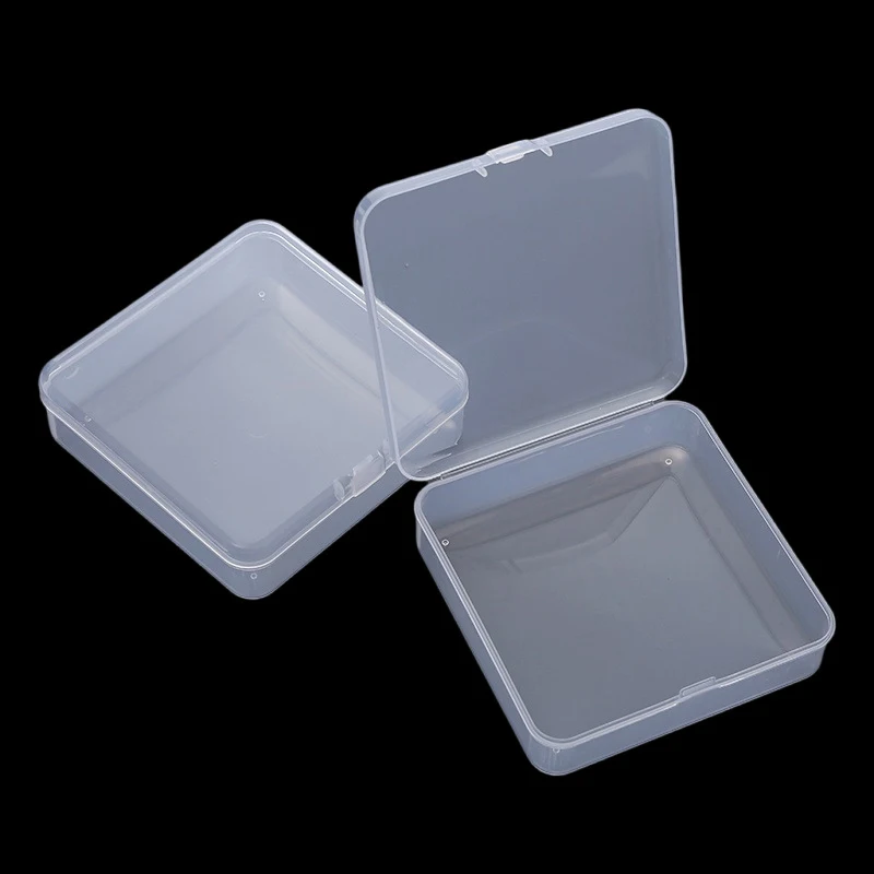 Transparent Storage Box Square Small Items Case Packing Boxes Jewelry Beads Container Sundries Organizer Fishing Tools