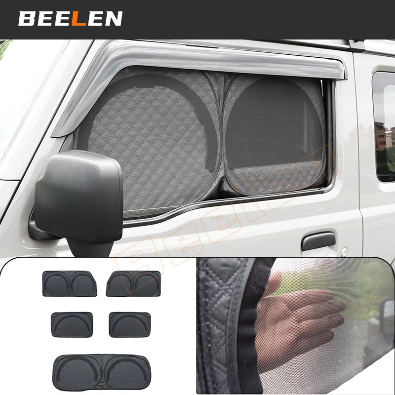 For 2019-2026 Suzuki Jimny 3-Door & 5-Door Window Privacy Sun Shade Mesh Heat Insulation UV Protection Sun Cover Accessories